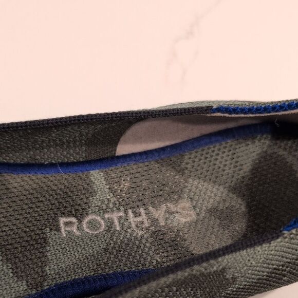 Rothy's The Loafer Olive Camo Slip On Flats Size 7.5 - Picture 2 of 10